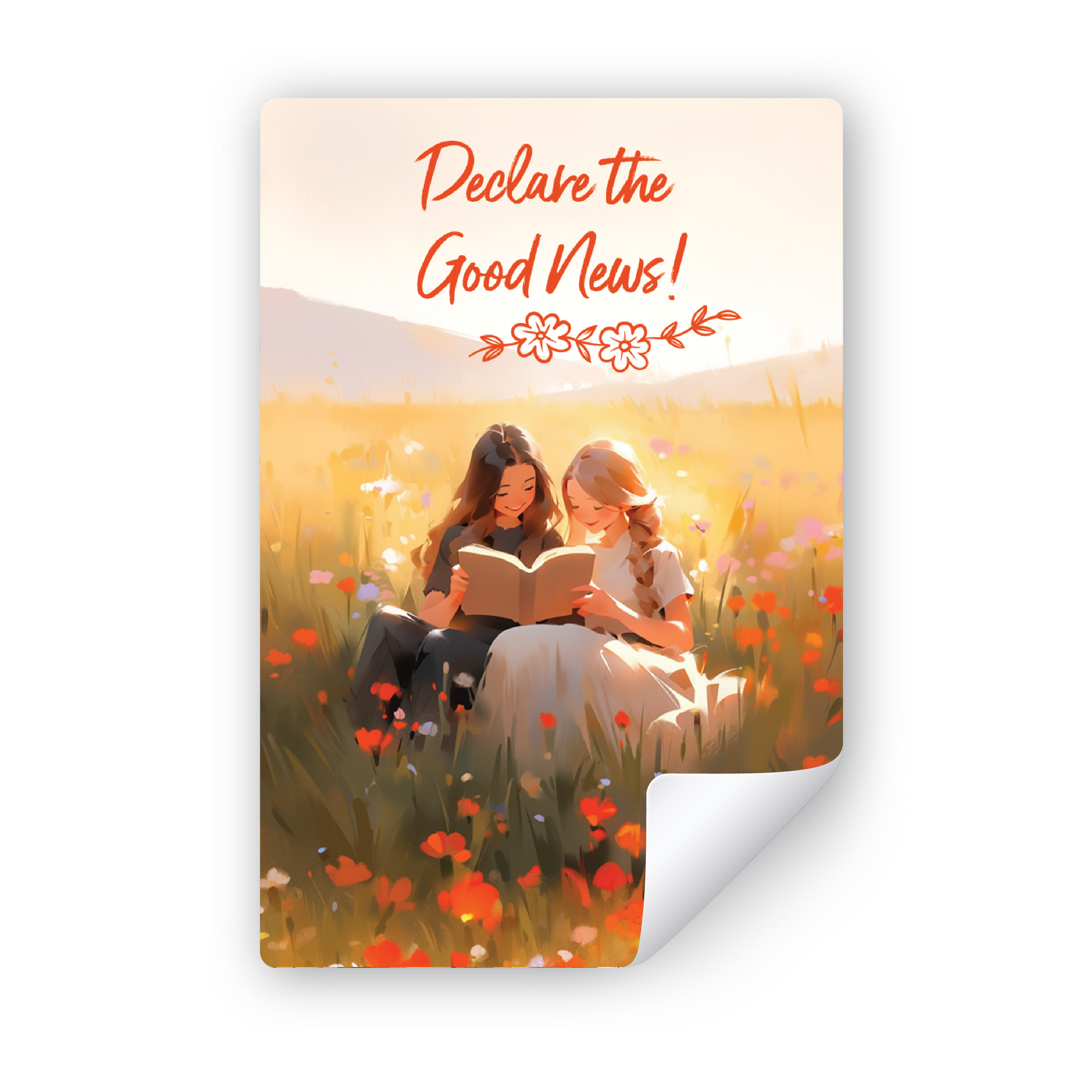 Sticker for "Declare the Good News" Convention - Flower Field