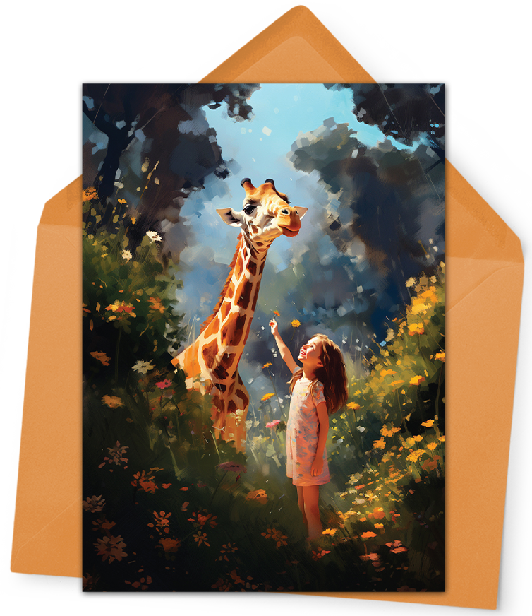 Girl with Giraffe