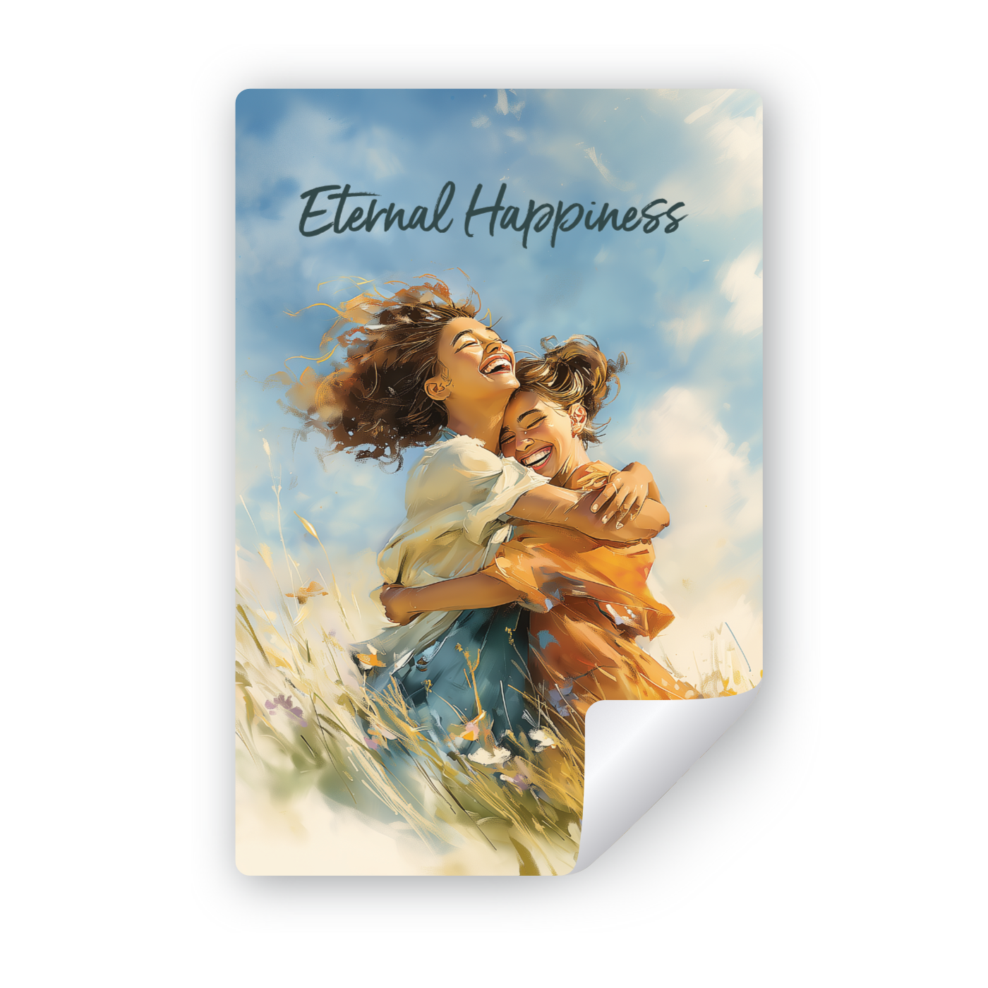 Sticker for "Eternal Happiness" Convention - Happy Hugs