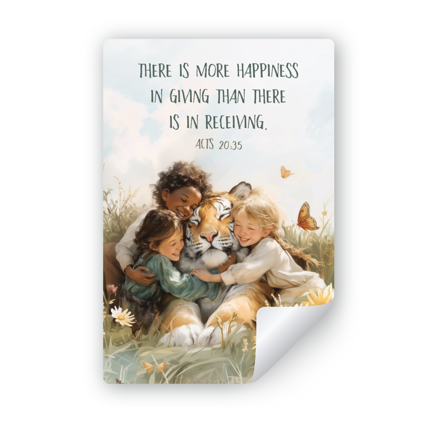 Happiness in Giving Sticker