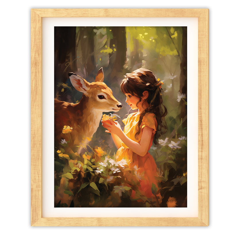 A Deer Friend - Art Print