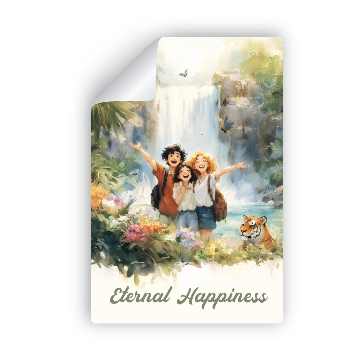 Sticker for "Eternal Happiness" Convention - Happy Friends