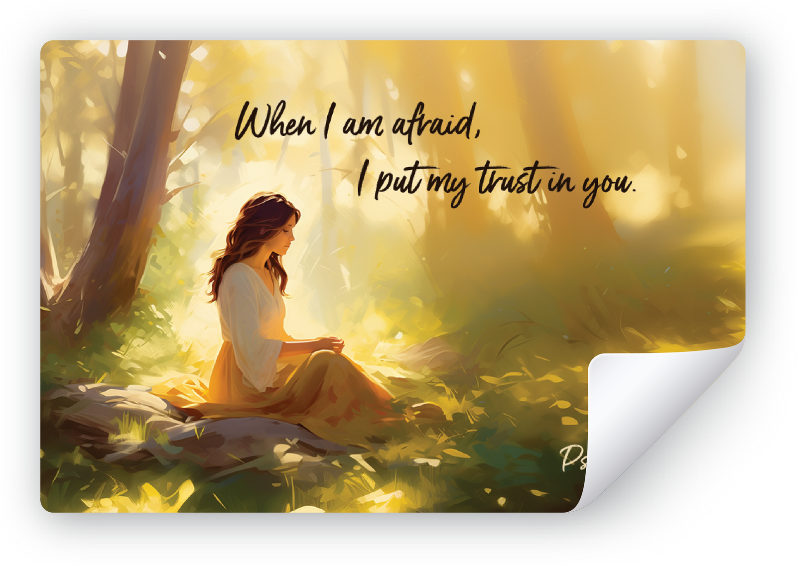 2024 Yeartext Sticker - Psalm 56:3