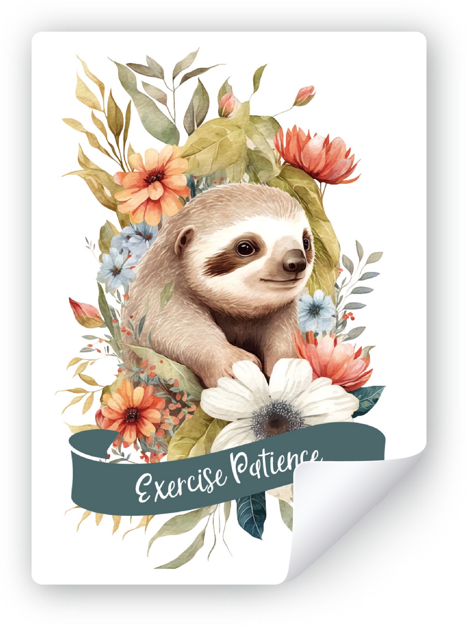 Sticker for "Exercise Patience" Convention