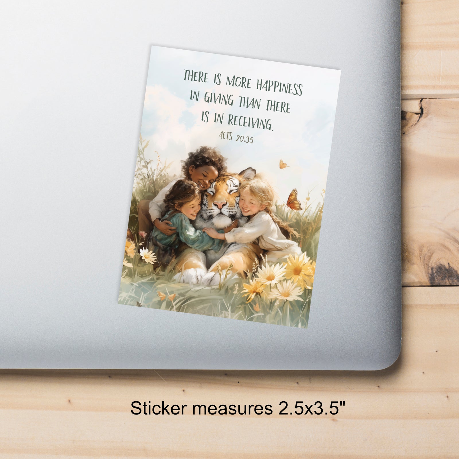 Happiness in Giving Sticker
