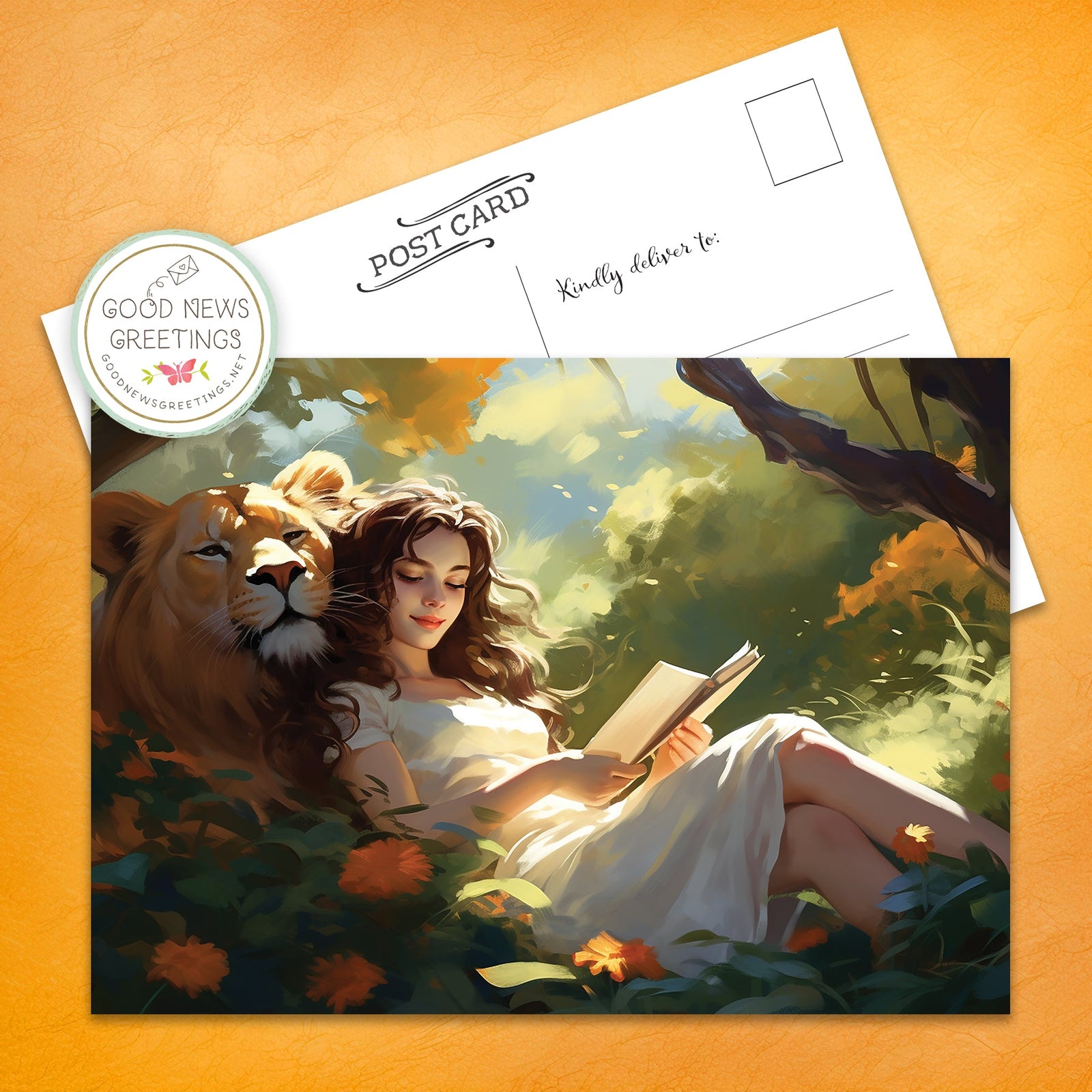 Purrfect Friends Set 2 - Paradise Postcard (pack of ten)