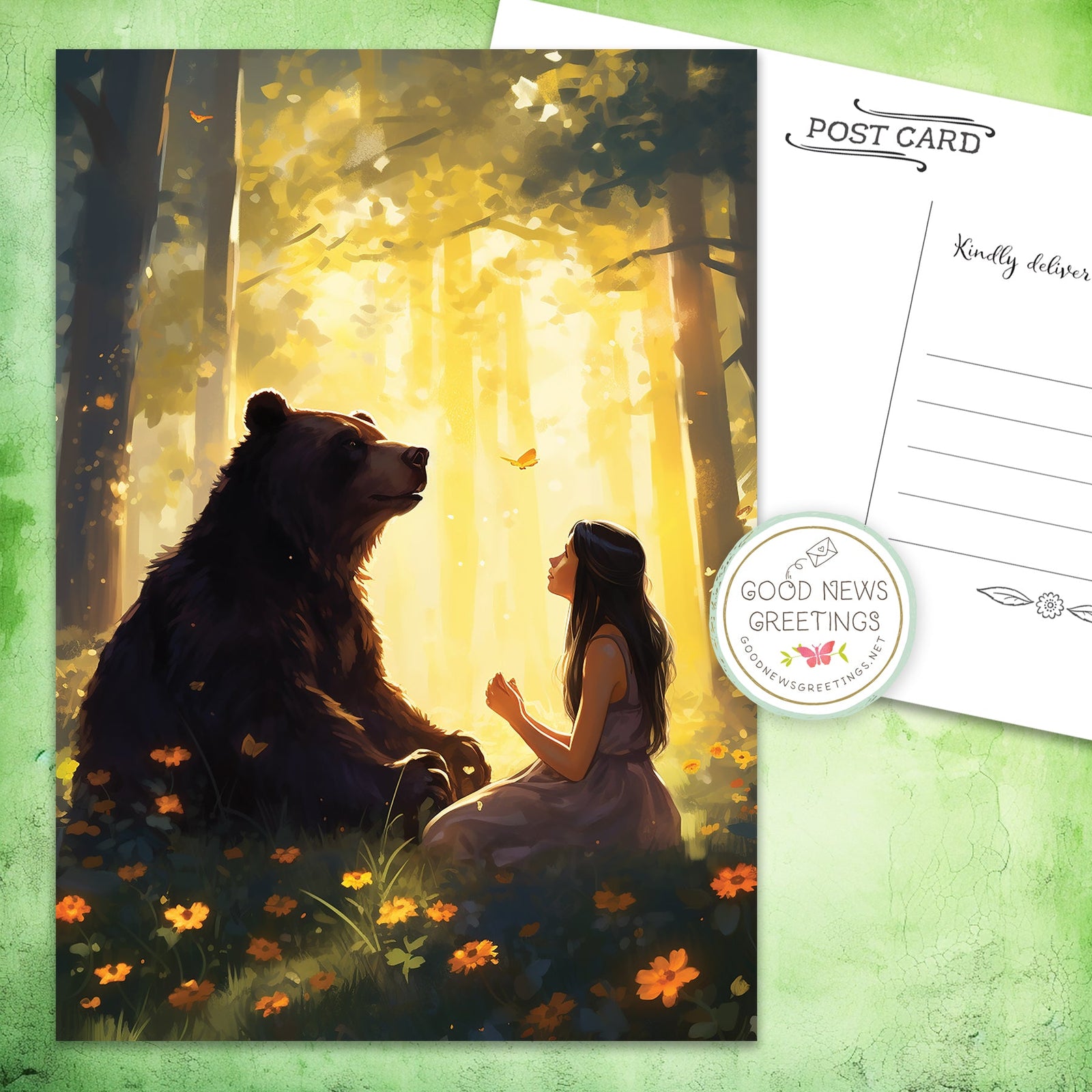 Beary Good Friends - Paradise Postcard (pack of ten)