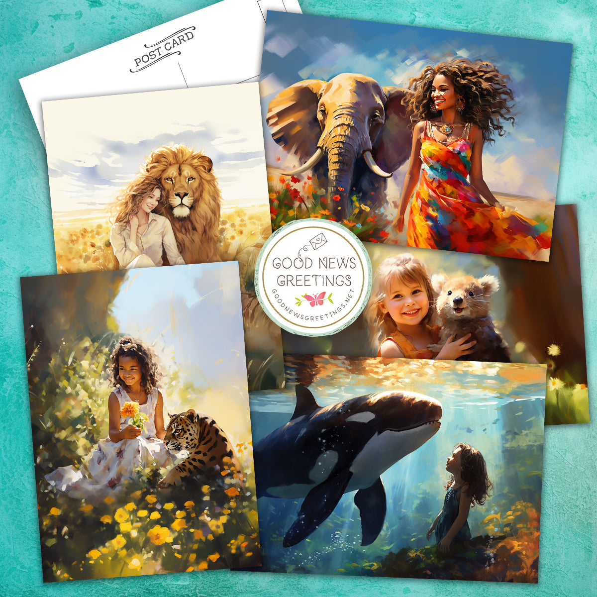 Paradise Friends - Paradise Postcard (pack of ten)